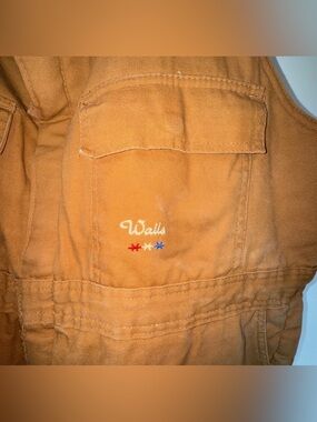 Walls Zero‎ Zone Thinsulate Cotton Duck Brown Overalls Men’s XL Reg. Waist 42-44
